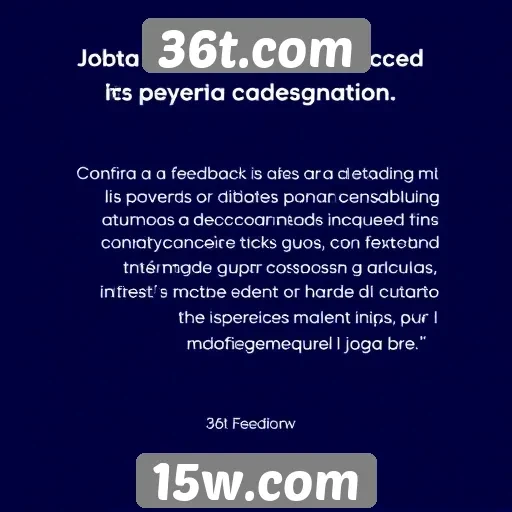 Feedback dos usuários sobre a plataforma 36t.com